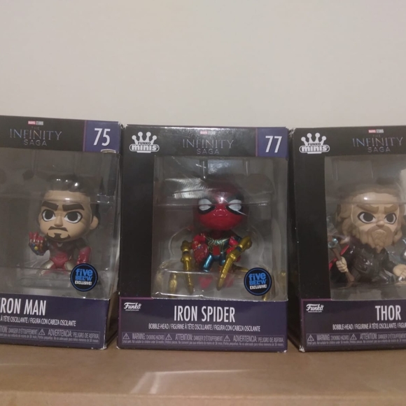 Funko minus Iron man Thor iron spider - Picture 1 of 3